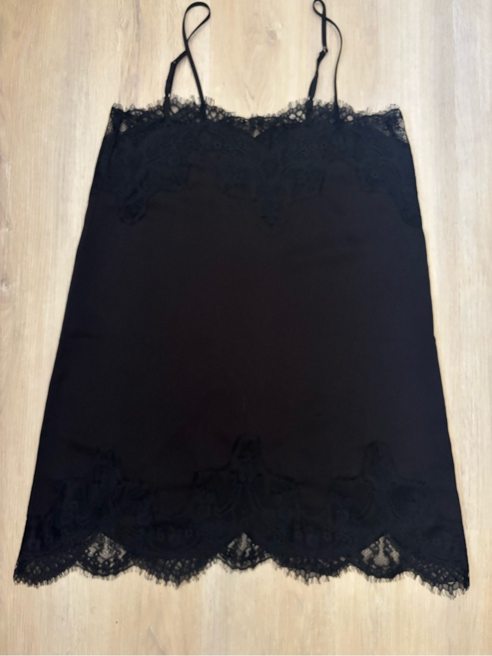 Storia Black Lace Trim Slip